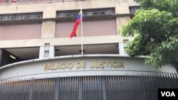 Palacio de Justicia de Venezuela ubicado en Caracas. Septiembre 7, 2021. Foto: Álvaro Algarra - VOA