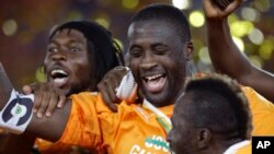 Yaya Touré, capitaine des Eléphants de la Côte d'Ivoire, 8 février 2015.