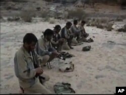 A group of Houthi fighters in Yemen's north