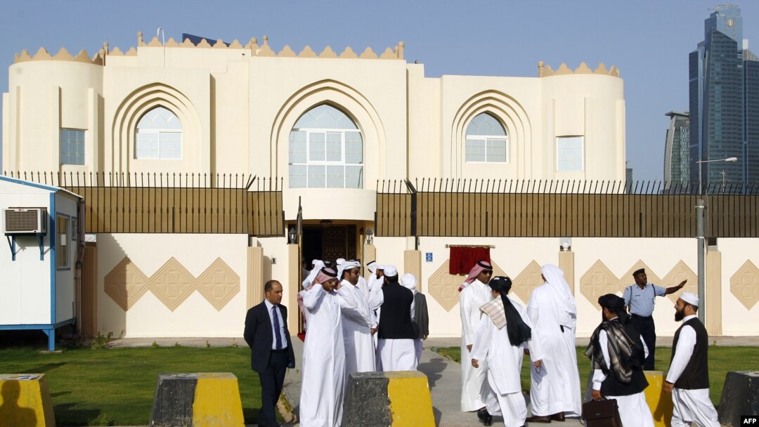 دوحا، قطر میں طالبان کا سیاسی دفتر، فائل فوٹو