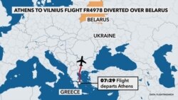 VOA Graphics Animation - Flight from Athens to Vilnius 