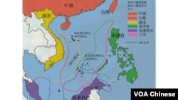 南中國海主權爭議地圖