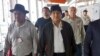 Foto de la Asociación Argentina de Trabajadores del Estado (ATE) y la Unión Central de Trabajadores de Argentina (CTA), del ex presidente boliviano Evo Morales y el ex canciller boliviano Diego Pary Rodríguez llegando a Argentina.