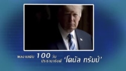 รวมผลงานและเหตุการณ์สำคัญรอบ 100 วันแรก ยุด ปธน.'โดนัลด์ ทรัมป์'