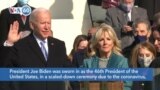 VOA60 America - President Joe Biden was sworn in as the 46th President of the United States