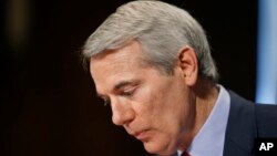 El senador Rob Portman habló ante la subcomisión permanente sobre investigaciones por el caso de abusos a niños inmigrantes no acompañados.