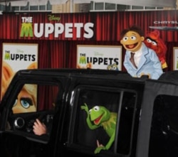 The stars arrive for the premiere of "The Muppets" movie in Los Angeles