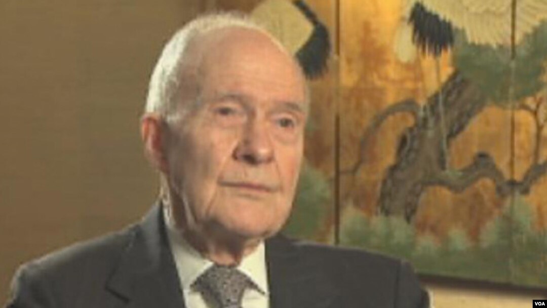 Former U.S. National Security Adviser Brent Scowcroft at prior VOA interview, undated file image (VOA).