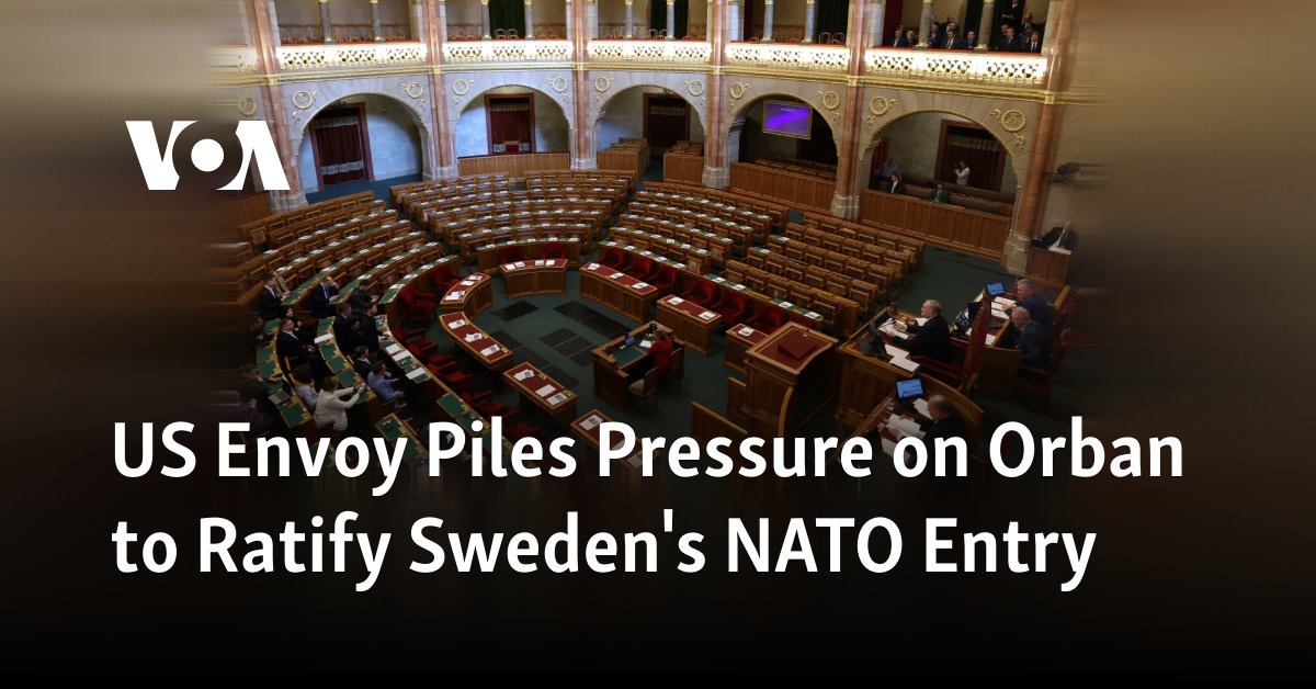 US Envoy Piles Pressure on Orban to Ratify Sweden's NATO Entry