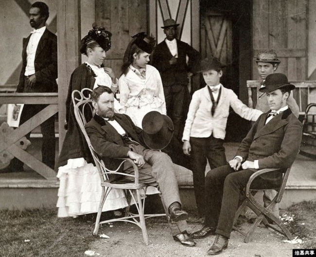 Grant with his family