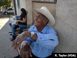 "It’s calm here and there,” says Heriberto González, a longtime resident of San Luis, Ariz. Like other residents of the border town, he is not bothered by the deployment of the National Guard to the area either.