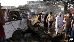 13일 바그다드 시아파 지역에 대규모 차량 폭탄 테러가 발생했다.
