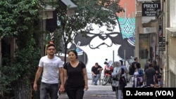 Giant graffiti images are emerging across central Istanbul as restrictions on social and political expression tighten.