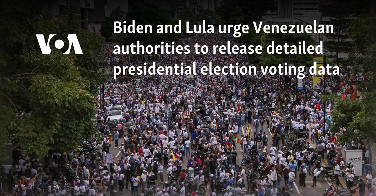 Biden And Lula Urge Venezuelan Authorities To Release Detailed 