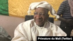 Le Premier Ministre Soumeylou Boubeye Maiga anime la Conférence des Cadres à Bandiagara, au Mali, le 26 mars 2018. (Twitter/Primature du Mali)