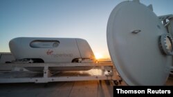 Virgin Hyperloop test in Las Vegas, Nevada