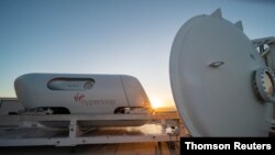 Virgin Hyperloop test in Las Vegas, Nevada, Nov. 9, 2020.