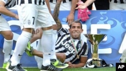 Carlos Tevez, joueur argentin de la Juventus 