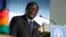 Zimbabwean President Robert Mugabe delivers his speech at the United Nations Food and Agriculture Organization FAO headquarters during a World Summit on Food Security, in Rome, Tuesday, Nov. 17, 2009. (AP Photo/Alessandra Tarantino, pool)
