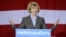 FILE - Minnesota candidate for Lt. Gov. Tina Smith appears at a get-out-the-vote rally in support for Democrats in Minneapolis, Oct. 21, 2014.