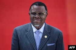 FILE — Namibian President Hage Geingob in Pretoria, South Africa on May 25, 2019.