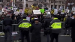 President Trump Parade Protesters