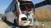 Three people died when a passenger bus and a truck crashed into each other on the Aswa bridge on the Juba to Nimule road in South Sudan on Thursday, Dec. 11, 2014. Hundreds of people have died in accidents on the road since it opened in 2009.