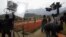 A Bollywood film unit prepares to shoot a scene of Hindi movie "Sadiyan" (Centuries) inside Kashmir's tulip garden in Srinagar April 9, 2008.
