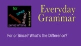 Everyday Grammar: For & Since