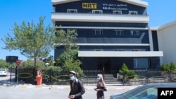ساختمان رادیو و تلویزیون «ان‌آر‌تی» در سلیمانیه (آرشیو) 