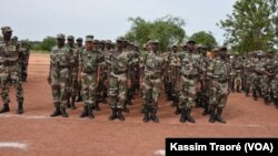 Contingent DDR 1ère vague, au Mali, le 8 septembre 2019. (VOA/Kassim Traoré)