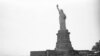 Visitors move toward the base of the Statue of Liberty on Bedloe’s Island in New York’s harbor on July 12, 1948. 