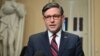 US House Speaker Mike Johnson (R-LA), speaks to the press after meeting with Ukrainian President Volodymyr Zelensky on Capitol Hill in Washington, DC, on December 12, 2023.