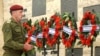 FILE - Israel's Chief of the General Staff Lieutenant-General Herzi Halevi places a wreath during a memorial ceremony of the Hamas attack on October 7 last year, at the Mount Herzl military cemetery in Jerusalem, Oct. 27, 2024. 