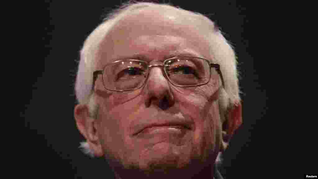 Le sénateurs Bernie Sanders lors du sixième débat des primaires démocrates, Milwauke, 11 février 2016 .