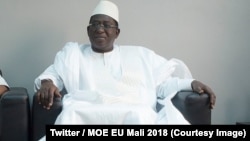 La chef de l’opposition malienne Soumaïla Cissé la veille de la présidentielle, au Mali, le 11 août 2018. (Twitter/MOE UE Mali 2018)