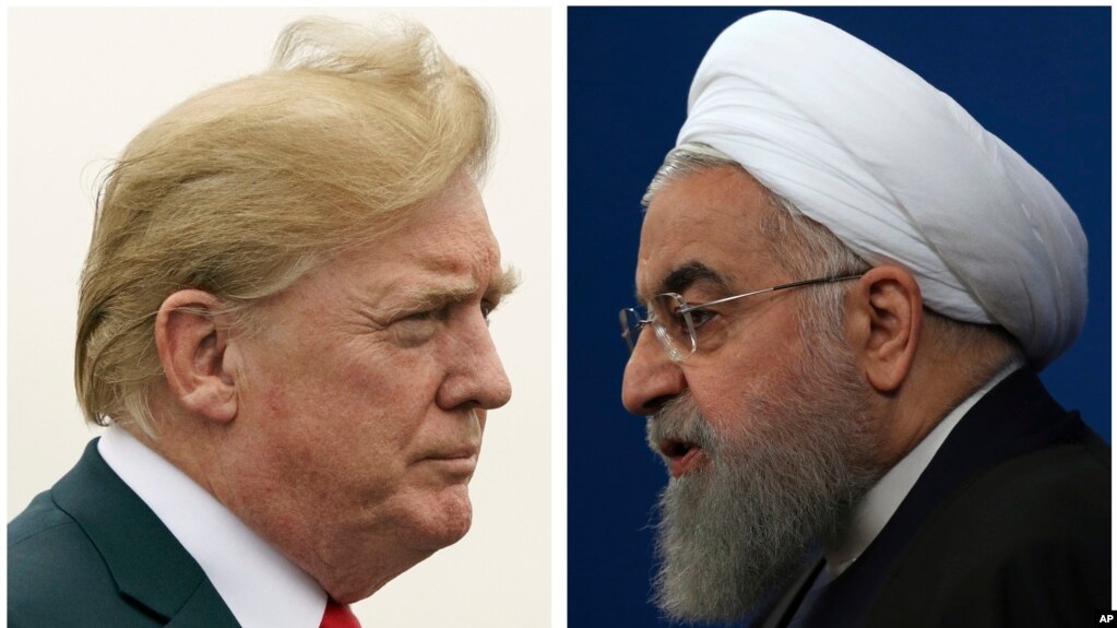 Presiden AS Donald Trump dan Presiden <a href='https://medan.tribunnews.com/tag/iran' title='Iran'>Iran</a> Hassan Rouhani terlibat dalam <a href='https://medan.tribunnews.com/tag/perang' title='perang'>perang</a> kata-kata. (Foto: ilustrasi). 