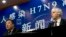中国政府负责H7N9禽流感梁万年疫情防控事务的负责人梁万年与世界卫生组织在中国的首席代表迈克尔•奥利里