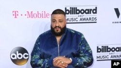 DJ Khaled tại lễ trao giải âm nhạc Billboard ở Las Vegas, hôm 21/5.