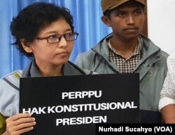 Dyah Roesusita pegiat Perempuan Indonesia Antikorupsi. (Foto: VOA/Nurhadi Sucahyo)