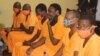 Os seis acusados, Tribunal de Dondo, Moçambique
