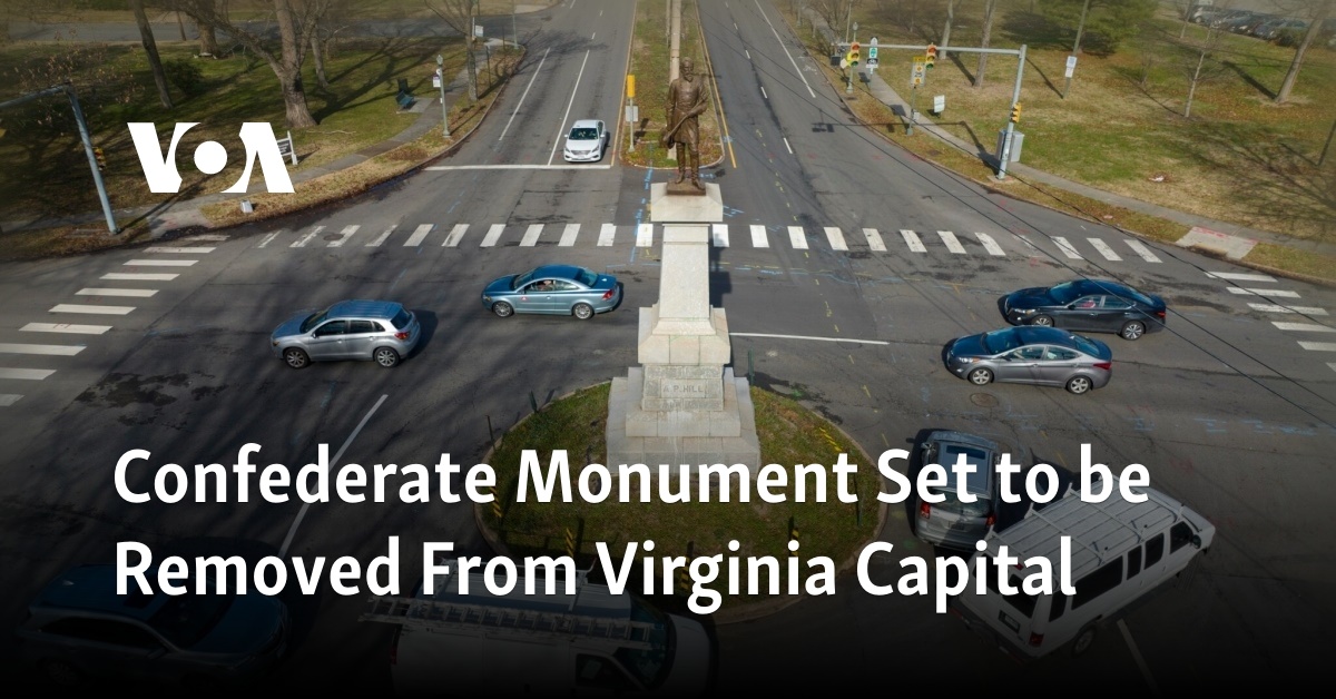 Confederate Monument Removed from Virginia State Capital