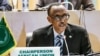 Président Paul Kagame ya Rwanda mpe mokambi ya Union africaine na bokutani na Addis Abeba, Ethiopie, 17 janvier 2019.