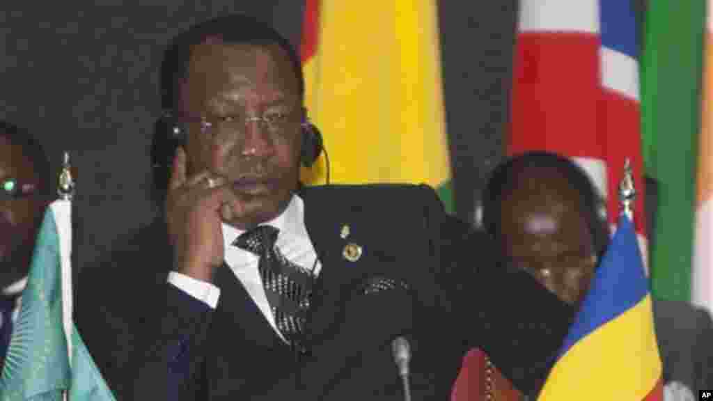 President of Chad, Idriss Deby, listens during the AU Summit, Sept. 2, 2014, in Nairobi, Kenya.