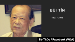 Nhà báo Bùi Tín qua đời khuya 11 tháng Tám, tại Pháp.