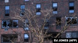 Danos causados em edifício no Bronx, em Nova Iorque, que vitimou 17 pessoas, 10 Janeiro 2022