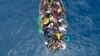 Bateau de migrants dans le détroit de Gibraltar le 8 septembre 2018.