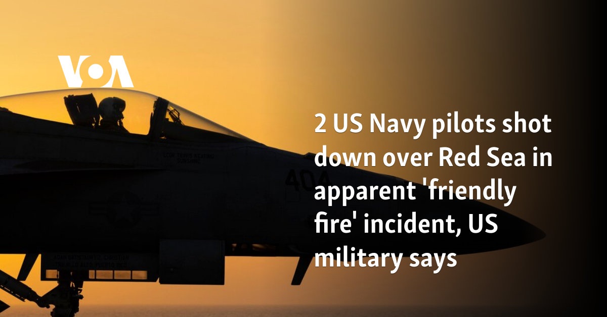 2 US Navy Pilots Shot Down Over Red Sea In Apparent 'friendly Fire ...