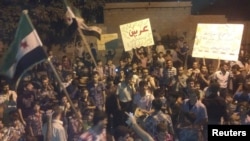 تظاهرات علیه بشار اسد در نزدیکی دمشق - ۲۶ شهریور
