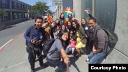 Para peserta Program Katalis Kewirausahaan Sosial mengunjungi perusahaan Google di kota Seattle, Washington (foto: courtesy).